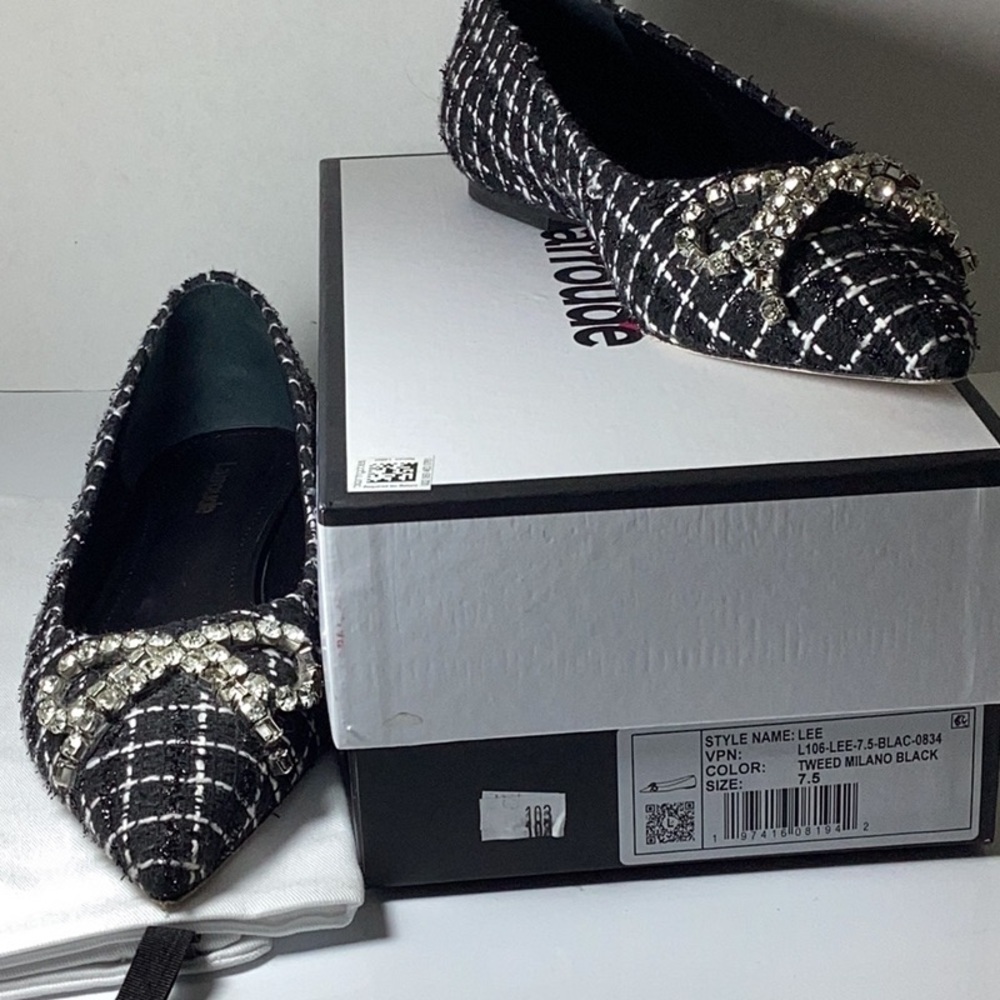 Lee Flat In Black Tweed
Larroudé - Picture 8 of 10